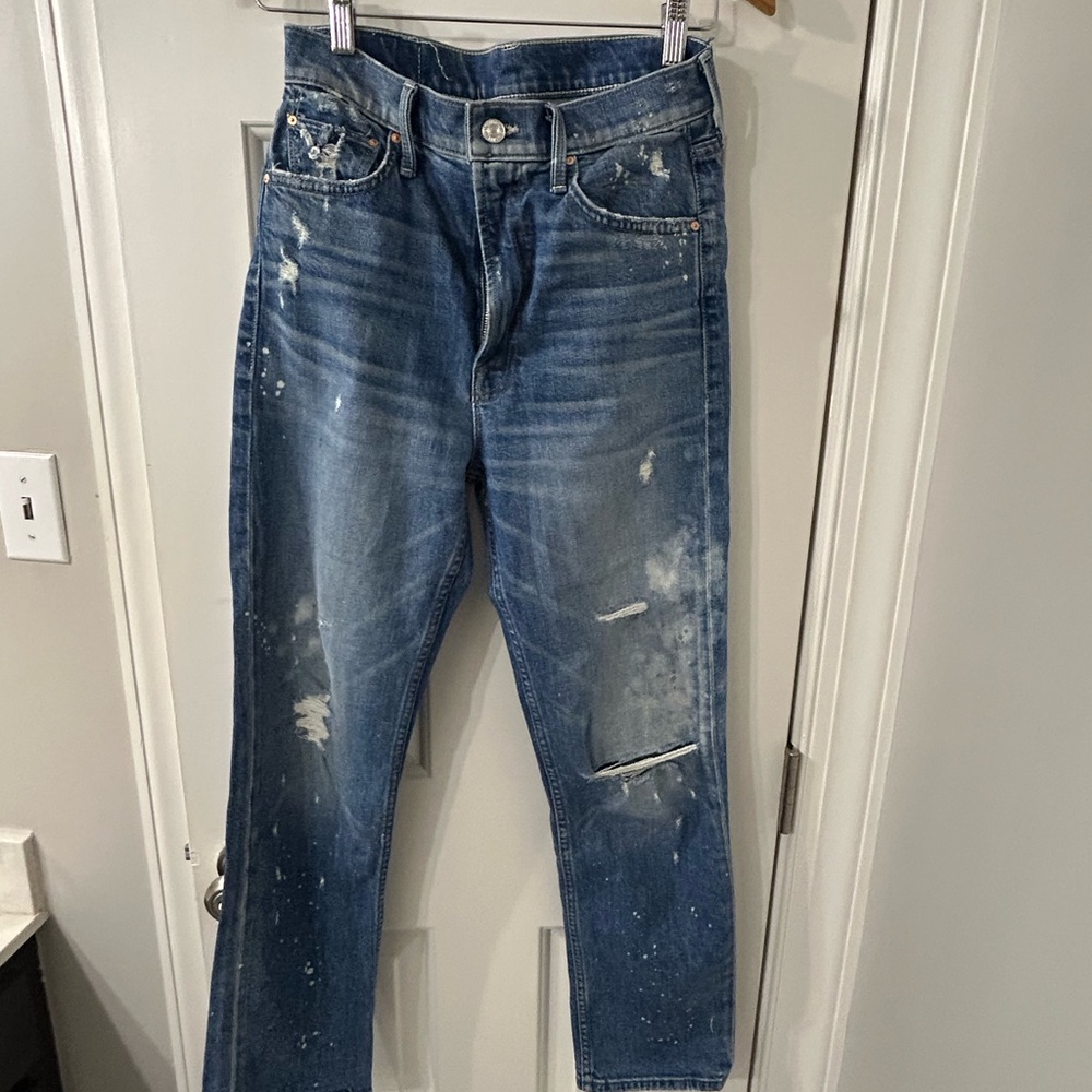 Mother high waisted rider ankle